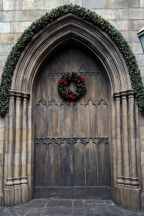 A very Potter Thanksgiving Christmas Door