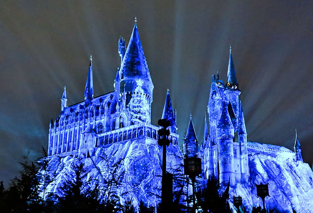 A very Potter Thanksgiving Hogwarts Ice lights