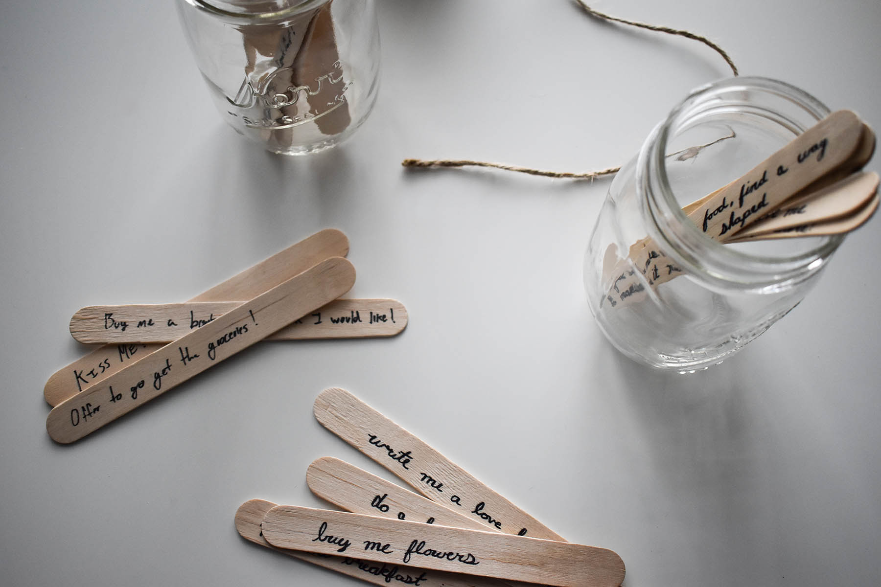 jars of love popsicle sticks