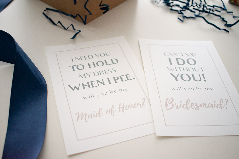 DIY Bridesmaid Proposal Printables