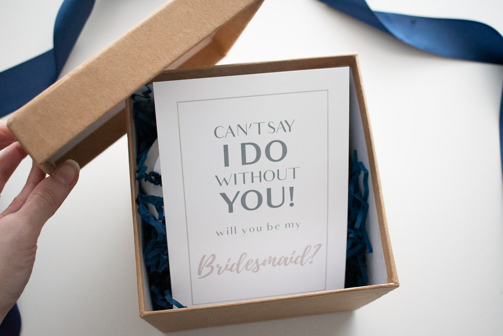 DIY Bridesmaid Proposal Box Reveal