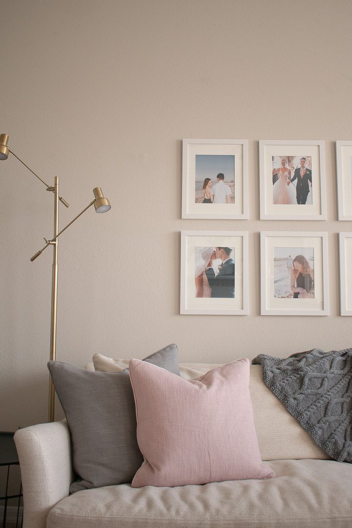 Living Room Lamp and Gallery Wall