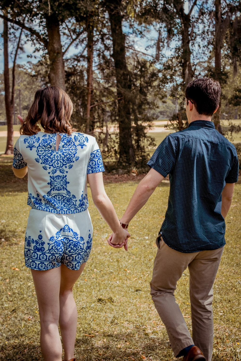 Wedding Shower Alex and Cait holding hands